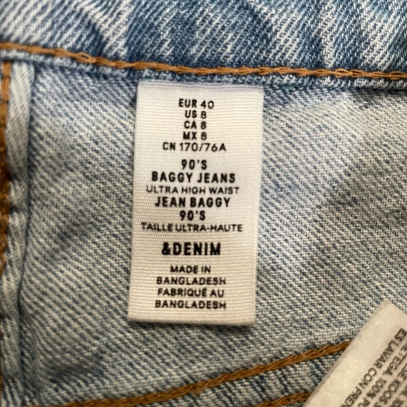 H&M 90’s Jeans Baggy with Ultra High Waist - Picture 4 of 4